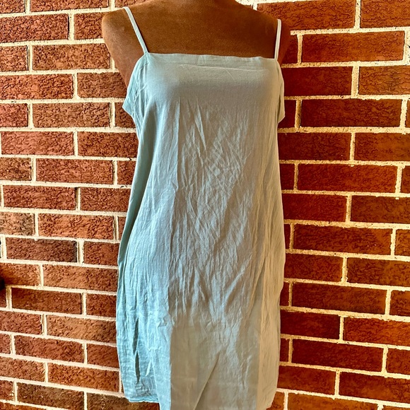 Isabel Marant Teal Floral Ruffle Dress (includes slip) - Picture 10 of 12